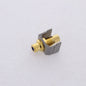 Hubbell Gray Snap-Fit Keystone Video Cable Jack Blue Center RCA to RCA SFRCBFFGY