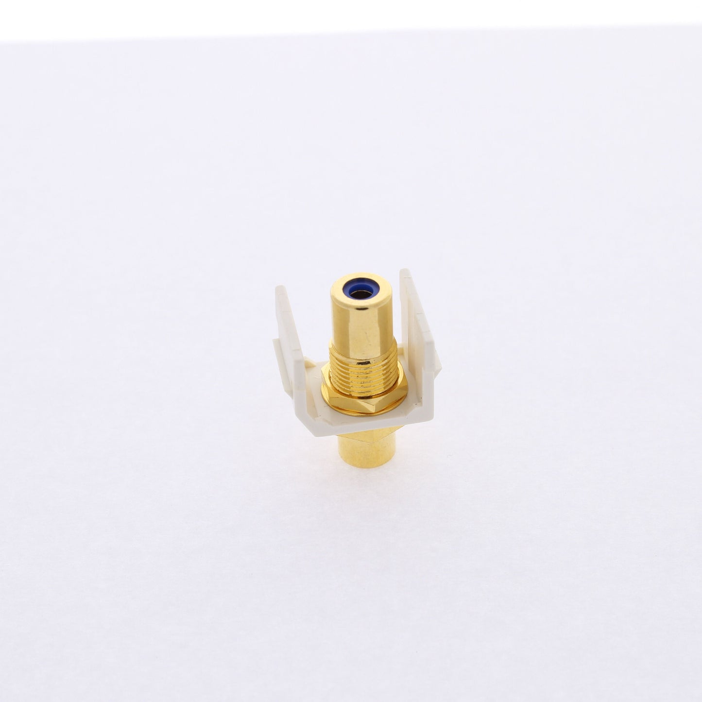Hubbell Office White SnapFit Video Cable Jack Blue Center RCA to RCA SFRCBFFOW
