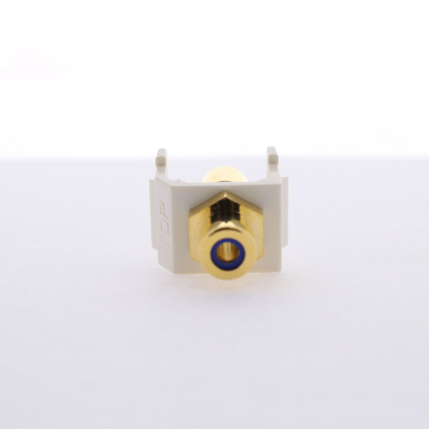 Hubbell Office White SnapFit Video Cable Jack Blue Center RCA to RCA SFRCBFFOW
