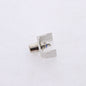 Hubbell White Snap-Fit Keystone Audio Video Jack Blue Center RCA Solder SFRCBW