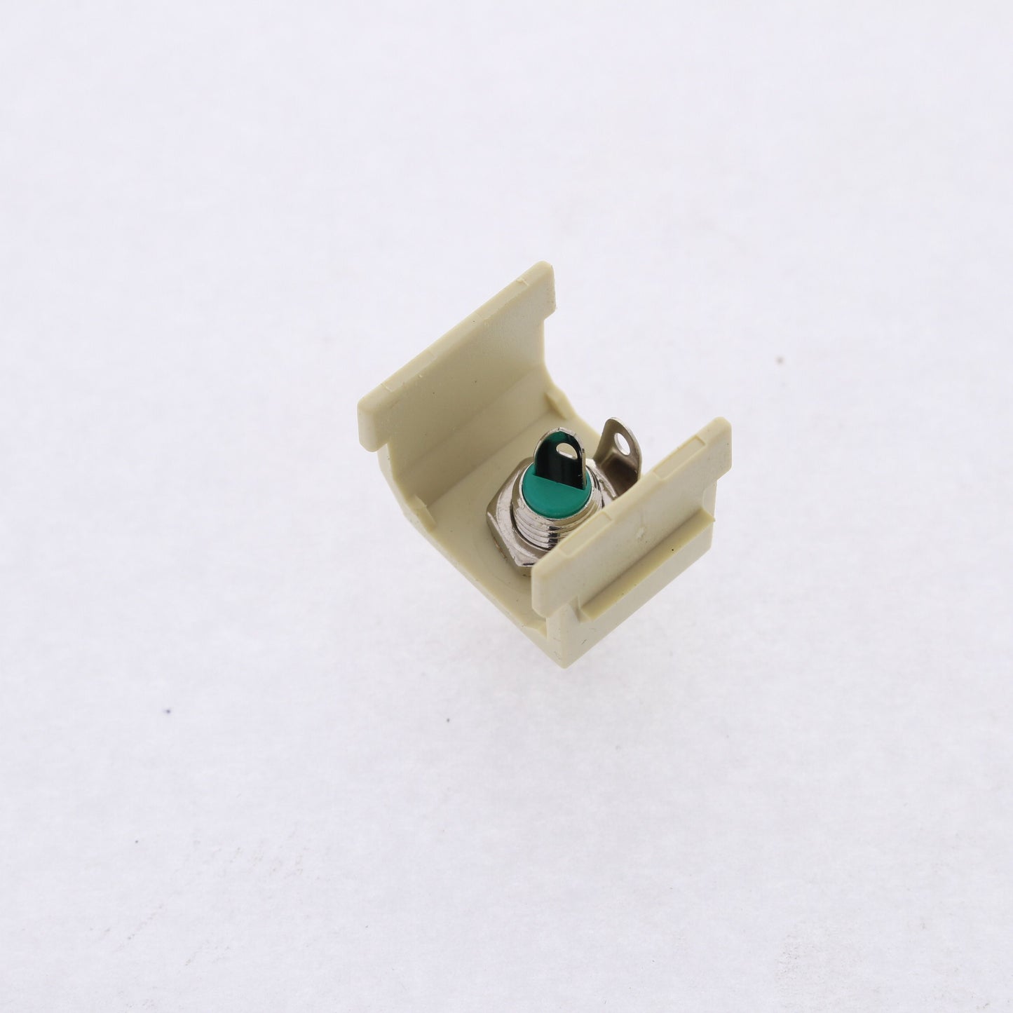 Hubbell Ivory SnapFit Keystone Audio Video Jack Green Center RCA Solder SFRCGNEI