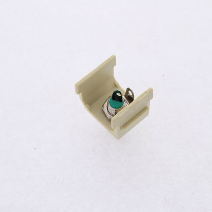 Hubbell Ivory SnapFit Keystone Audio Video Jack Green Center RCA Solder SFRCGNEI