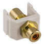 Hubbell Office White Keystone Video Cable Jack Orange Center RCA SFRCORFFOW