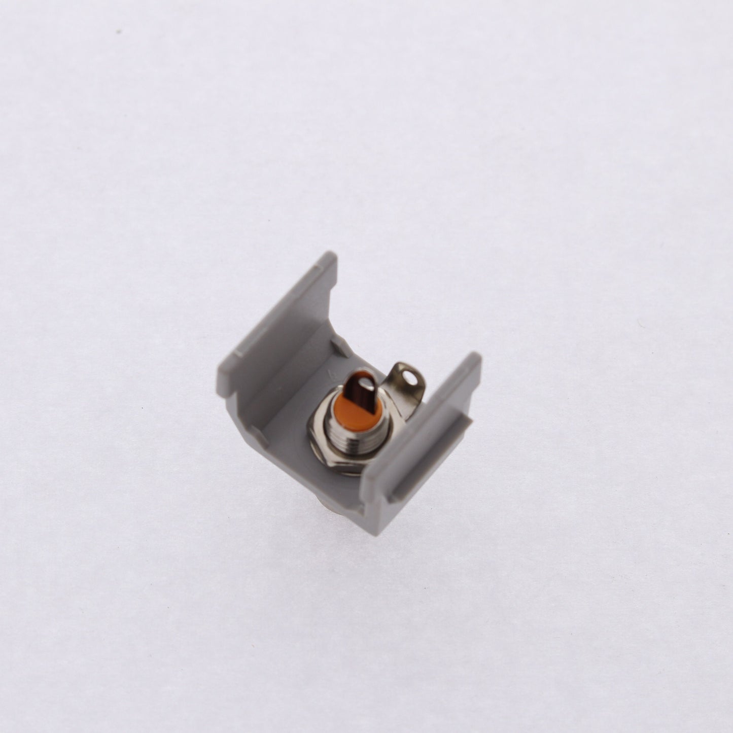Hubbell Gray SnapFit Keystone Audio Video Jack Orange Center RCA Solder SFRCORGY