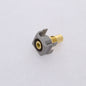 Hubbell Gray Snap-Fit Keystone Video Cable Jack Yellow Center RCA/RCA SFRCYRGY