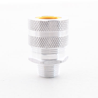 Hubbell Kellems SHC1027 1/2" x .63"-.75" Straight Male Cord Connector Aluminum