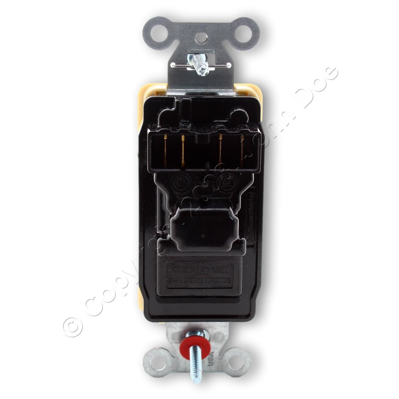 Hubbell SnapConnect Illuminated Ivory 3-Way Rocker Switch 15A SNAP2103ILINA