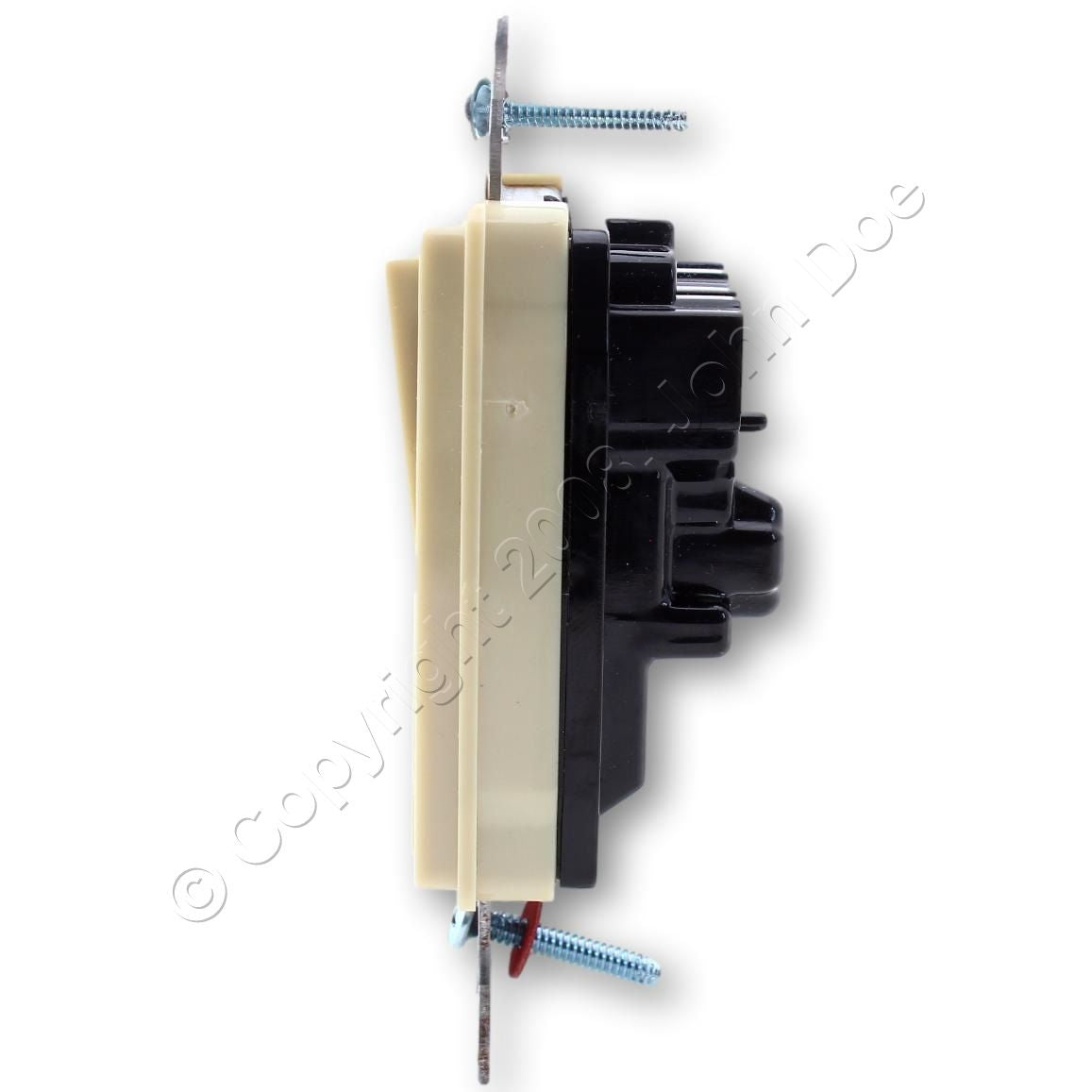 Hubbell SnapConnect Illuminated Ivory 3-Way Rocker Switch 15A SNAP2103ILINA