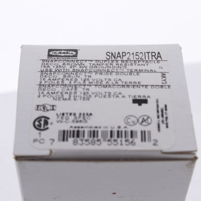 Hubbell SNAP2152ITRA Ivory SnapConnect Outlet Receptacle Tamper Resistant 15A