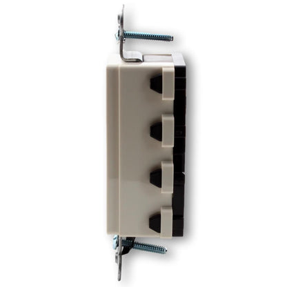 Hubbell SNAP2152LATRA Light Almond SnapConnect 15A Receptacle Tamper Resistant