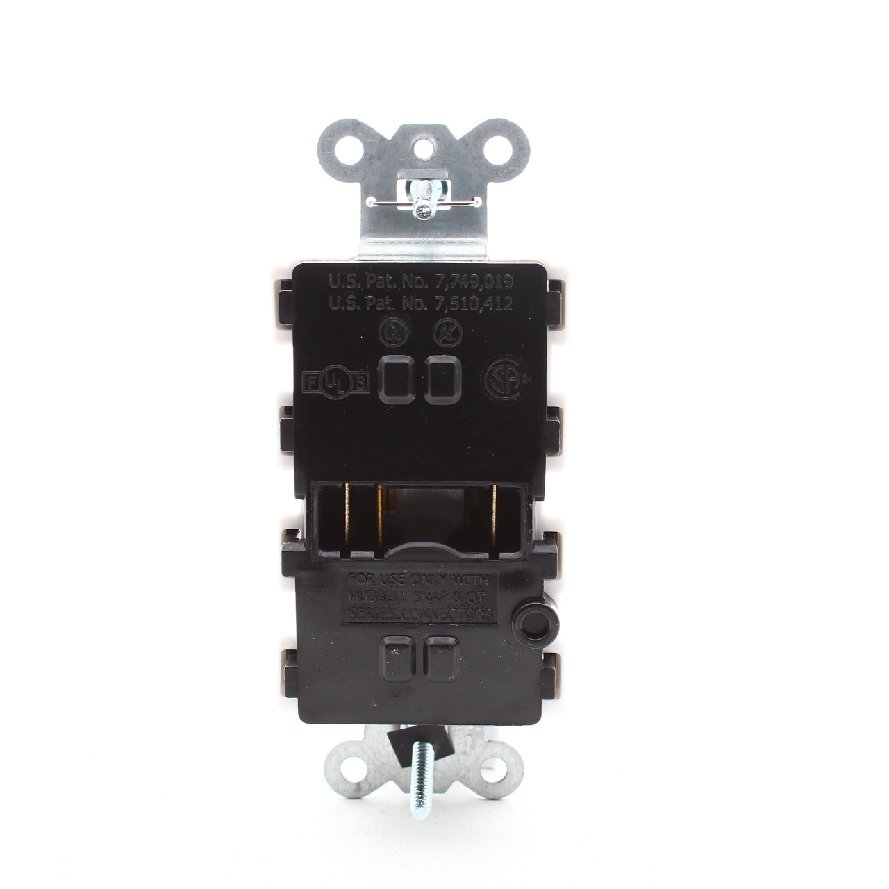 Hubbell SNAP2152WLTRA White 15A SnapConnect Receptacle Tamper Resistant w/LEDs