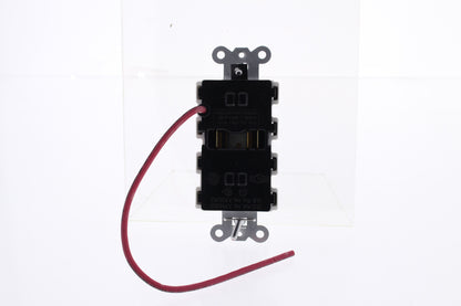 Hubbell SNAP2152WSC White SnapConnect Duplex Outlet Receptacle Split Circuit 15A