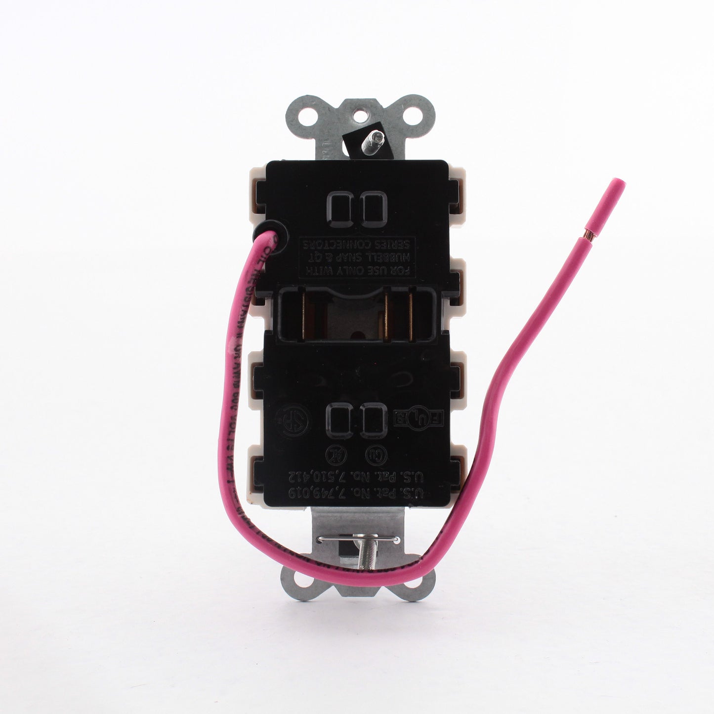 Hubbell Lt Almond SnapConnect Receptacle 1/2 Controlled 20A SNAP2162C1LA