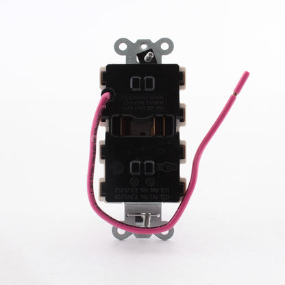 Hubbell Lt Almond SnapConnect Receptacle 1/2 Controlled 20A SNAP2162C1LA