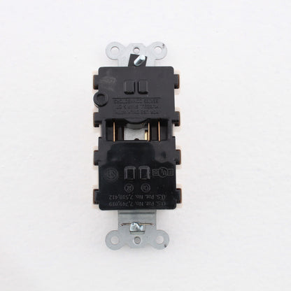 Hubbell SNAP2162C2LA SnapConnect Light Almond 20A Receptacle 2/2 Controlled