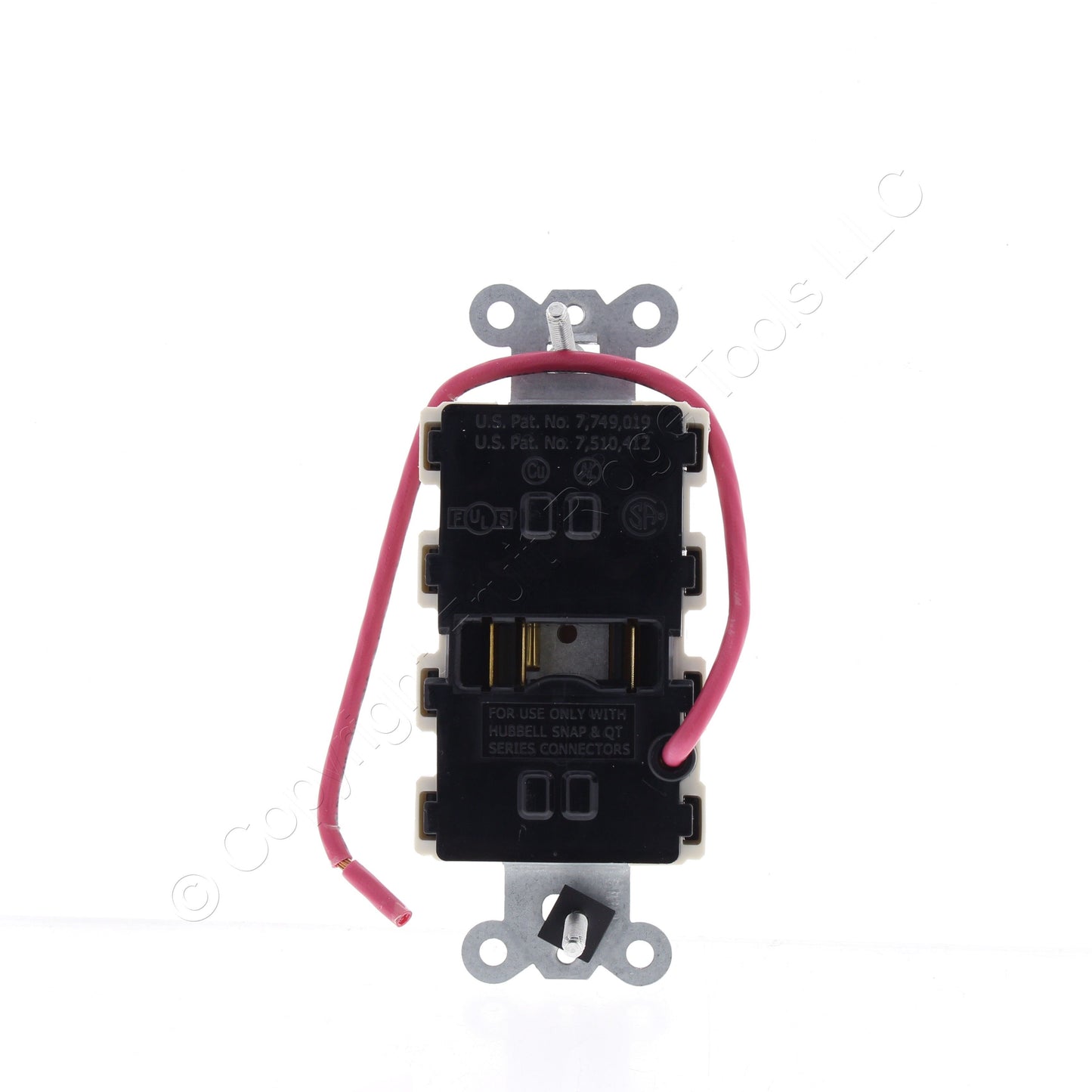Hubbell SNAP2162LASC Lt Almond SnapConnect Outlet Receptacle Split Circuit 20A