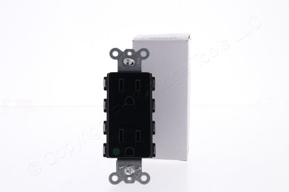 Hubbell SNAP2172BKA Black SnapConnect Hospital Grade Outlet Receptacle 15A