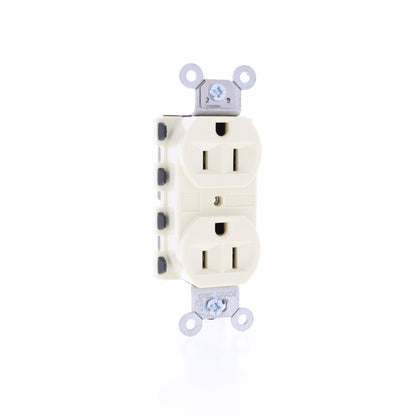 10 Hubbell SNAP5262ALA Almond SnapConnect Outlet Receptacles Spec Grade 15A
