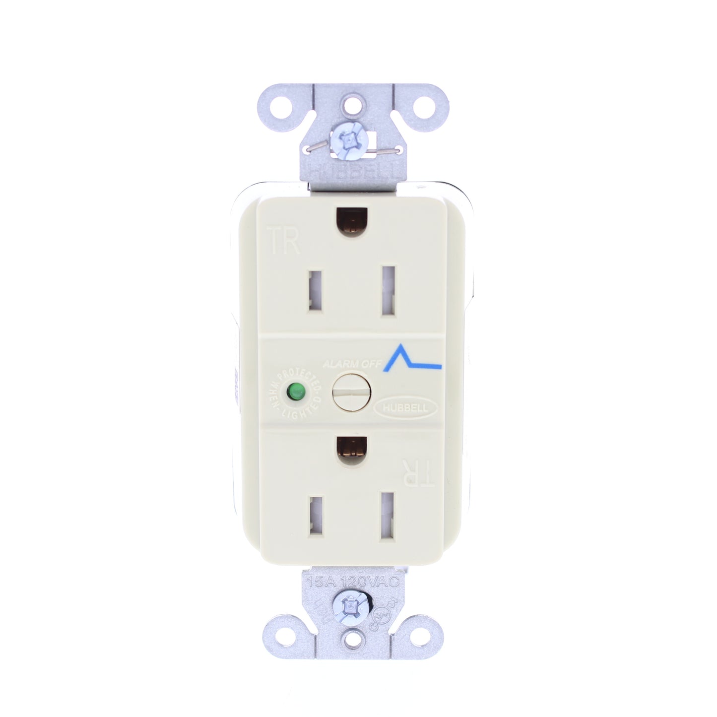 Hubbell SNAP5262IS Ivory SnapConnect SURGE Outlets Tamper Resistant 15A 10-Pack