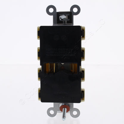 Hubbell SnapConnect Duplex Receptacle Almond 20A 125V Specification Grade