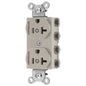 Hubbell Lt Almond SnapConnect Receptacle 2/2 Controlled 20A SNAP5362C2LA