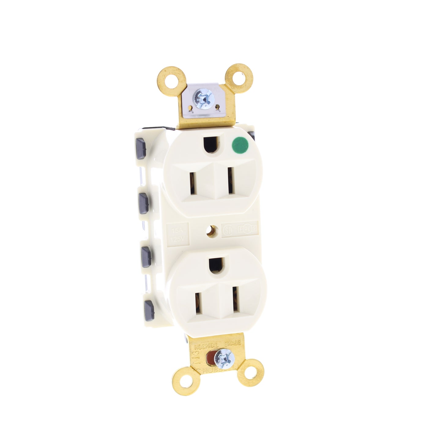 10 Hubbell Almond SnapConnect Hospital Grade Receptacles Outlet 15A SNAP8200ALA