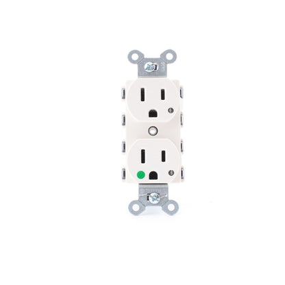 Hubbell SNAP8200LAL SnapConnect Light Almond 15A Hospital Receptacle Outlet
