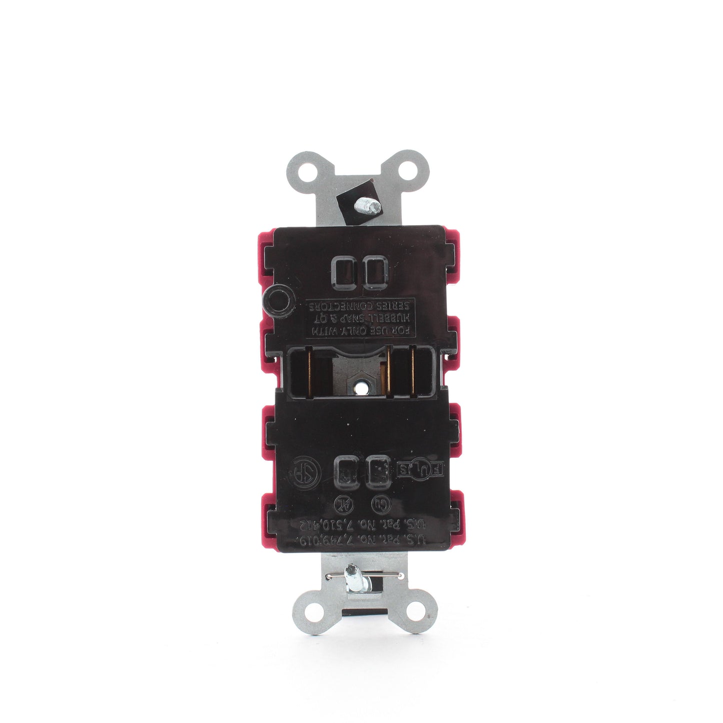 Hubbell Red SnapConnect Hospital Grade Receptacle Outlet LED 15A SNAP8200RL