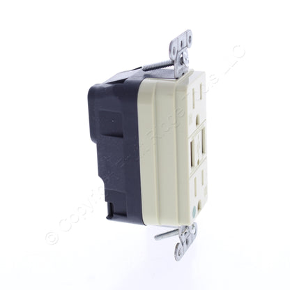 10 Hubbell Ivory Hospital Grade SnapConnect 15A TR Receptacles USB SNAP8200USBI