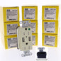 10 Hubbell Ivory Hospital Grade SnapConnect 15A TR Receptacles USB SNAP8200USBI