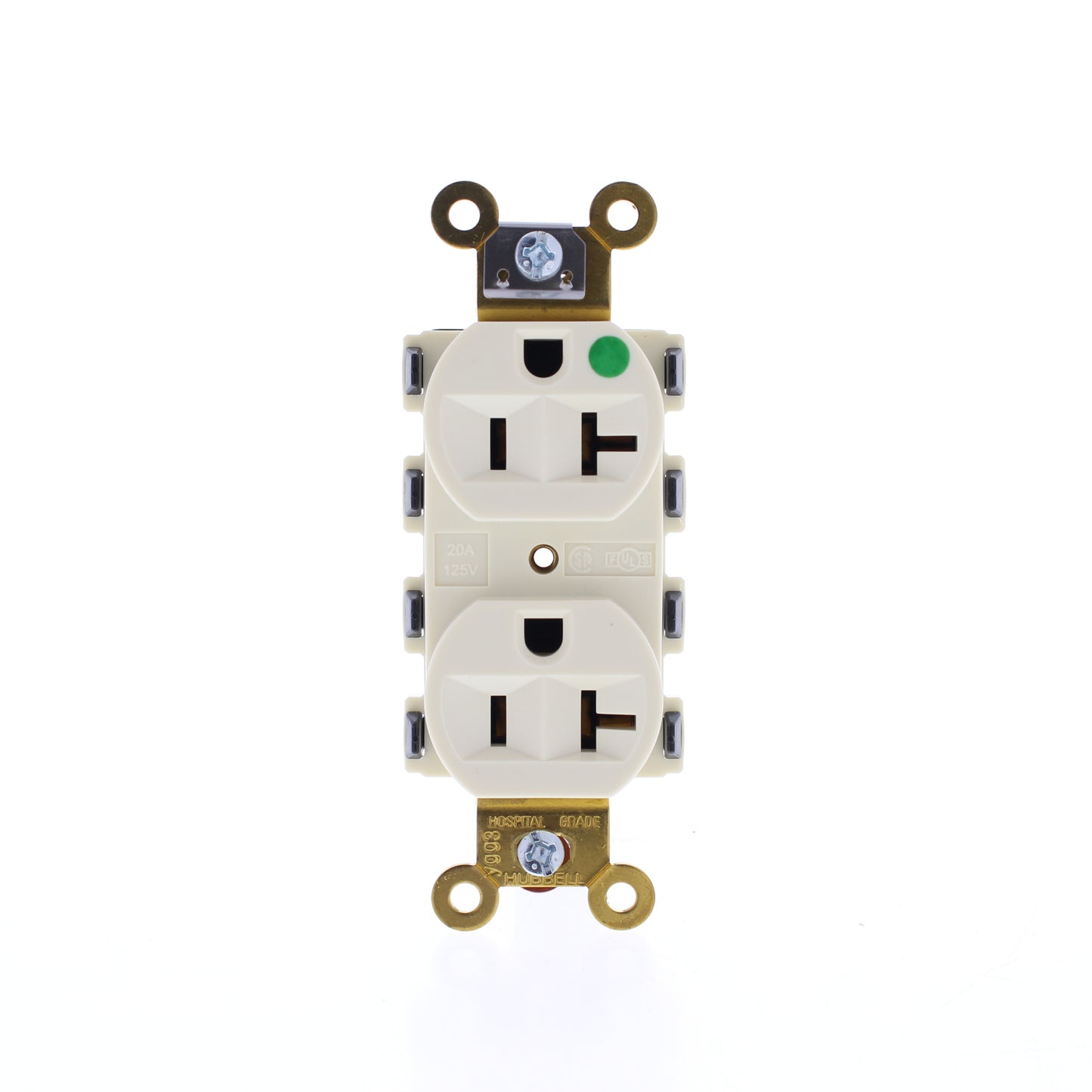10 Hubbell Almond SnapConnect Hospital Grade Receptacles Outlet 20A SNAP8300ALA
