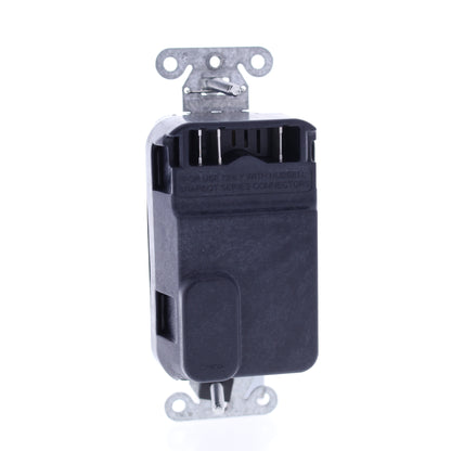10 Hubbell Black Hospital Grade SnapConnect 20A TR Receptacles USB SNAP8300USBBK