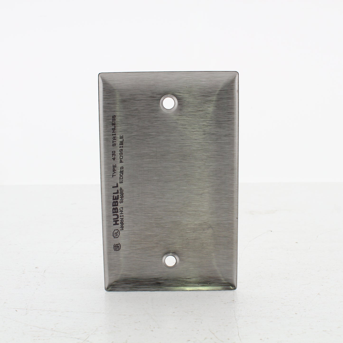 10pk Hubbell Non-Mag 3-9/32" Screw Spacing Stainless Steel Blank Covers SS13LM1