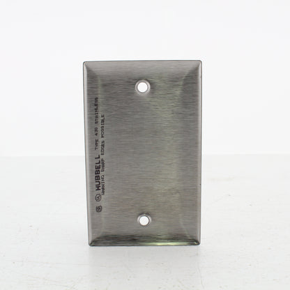 10pk Hubbell Non-Mag 3-9/32" Screw Spacing Stainless Steel Blank Covers SS13LM1