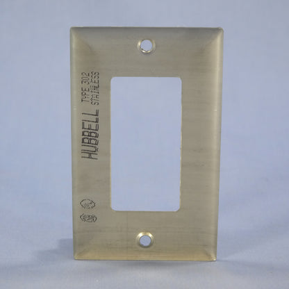 Hubbell SS26 Non-Magnetic Stainless Steel Decorator GFCI Wallplate Cover