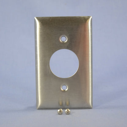 Hubbell SS7 Bryant Stainless Steel 1.406" Receptacle Wallplate Outlet Cover