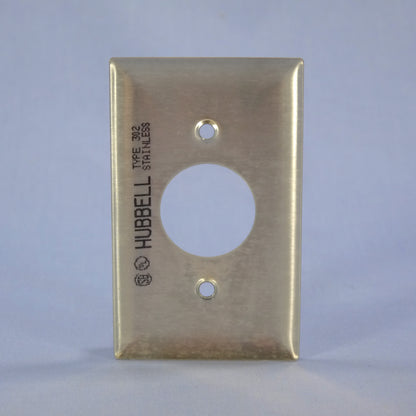 Hubbell SS7 Bryant Stainless Steel 1.406" Receptacle Wallplate Outlet Cover