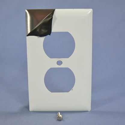 Hubbell Non-Mag 1G Stainless Steel Duplex Receptacle Wallplate Outlet Cover SS8