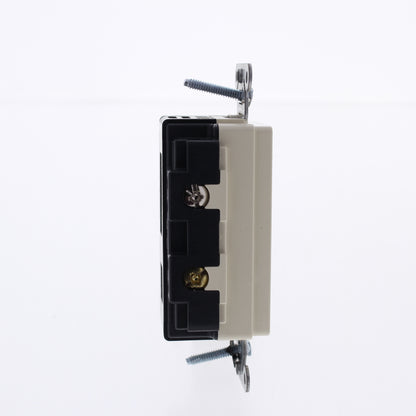 Hubbell Light Almond 2-Port Charger Outlet USB-A 3A Switched Port Door! USB2LA