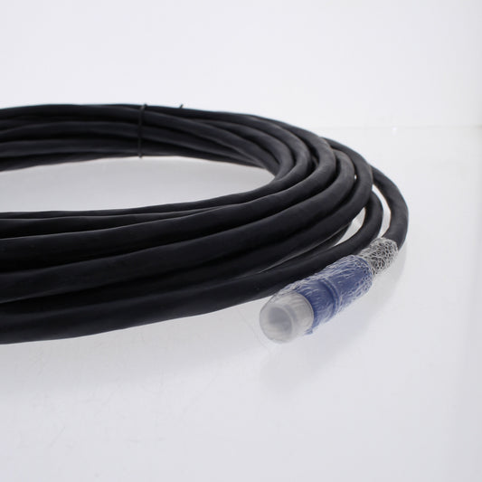 Hubbell 30Ft 8-Pin Mini DIN M/M VGA Cable PlugnPlay XEnd Plenum Patch VGA6P30BK