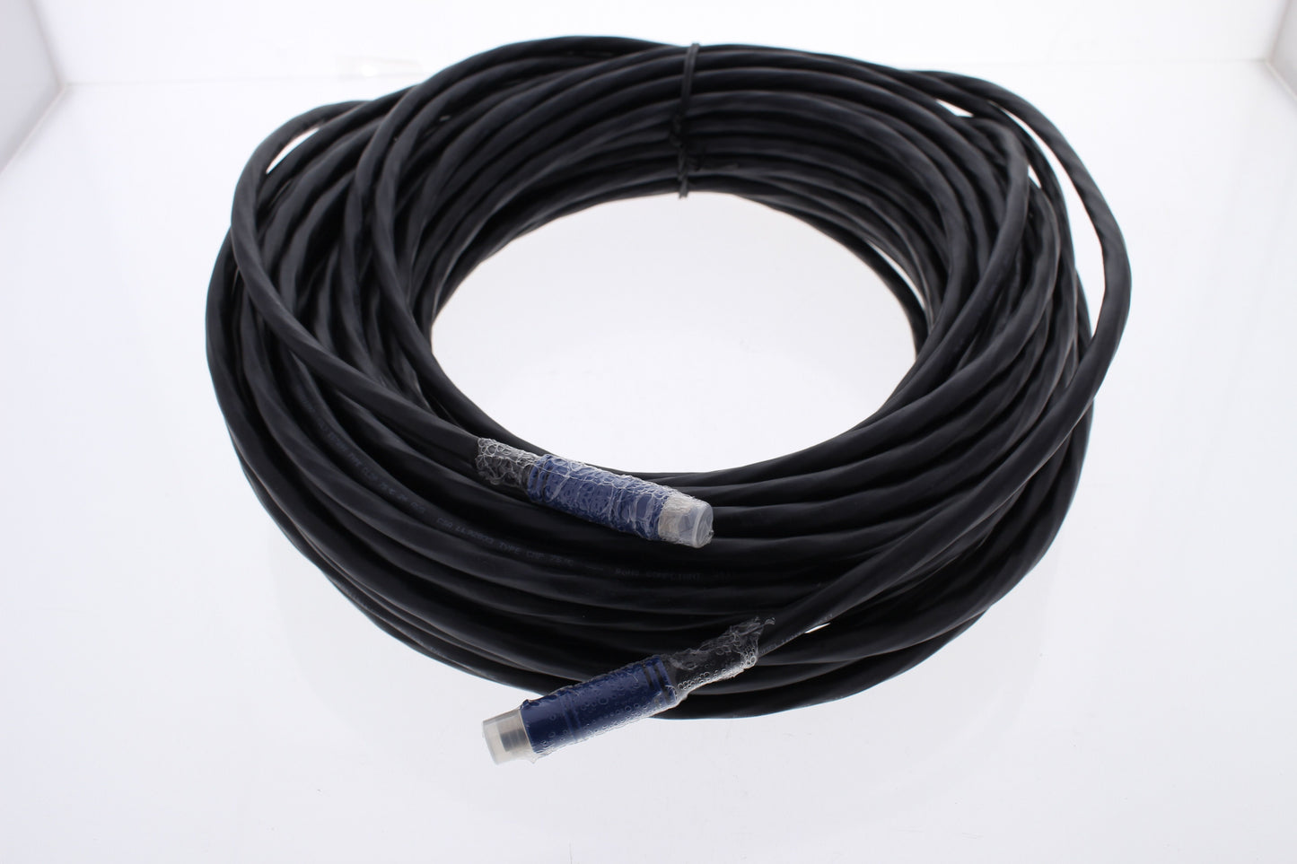 Hubbell VGA6P90BK 90ft 8-Pin Mini DIN M/M VGA Cable PlugnPlay XEnd Plenum Patch