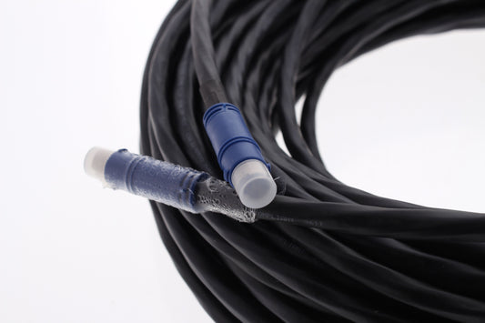 Hubbell VGA6P90BK 90ft 8-Pin Mini DIN M/M VGA Cable PlugnPlay XEnd Plenum Patch