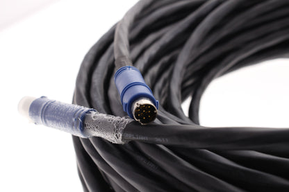 Hubbell VGA6P90BK 90ft 8-Pin Mini DIN M/M VGA Cable PlugnPlay XEnd Plenum Patch
