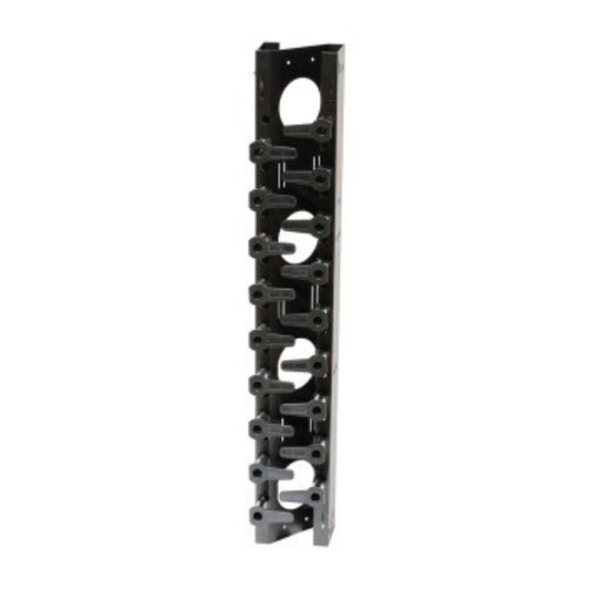 Hubbell Black Vertical Rack Cable Organizer 38.5"x6" Z-Channel w/16 Spools VS46