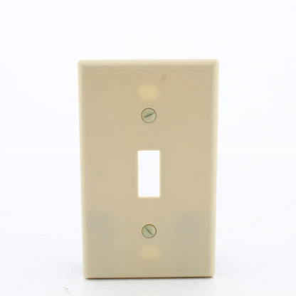 Hubbell WP1I10Z Ivory 1-Gang Toggle Unbreakable Standard Wallplate Covers 10pcs