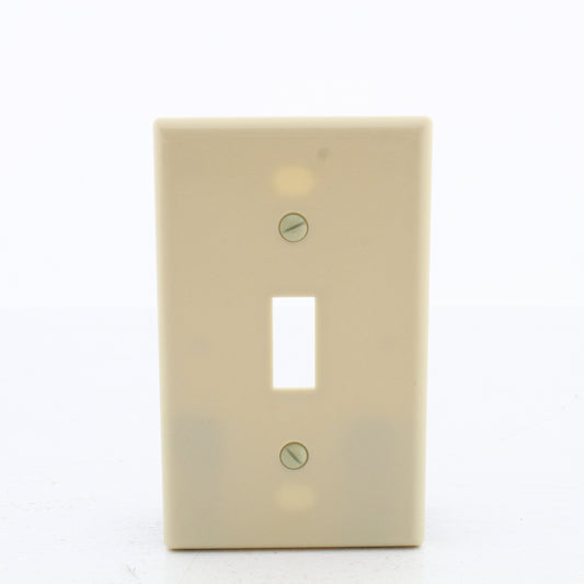Hubbell WP1I10Z Ivory 1-Gang Toggle Unbreakable Standard Wallplate Covers 10pcs