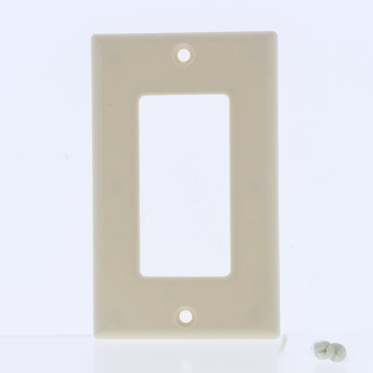 Hubbell WP26I10Z Ivory 1-Gang Decorator GFI Plastic Standard Wallplates 10pcs