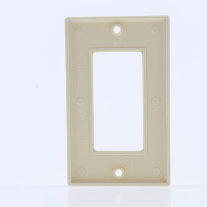 Hubbell WP26I10Z Ivory 1-Gang Decorator GFI Plastic Standard Wallplates 10pcs
