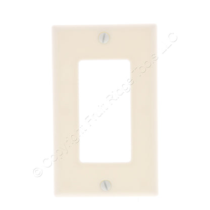Hubbell WP26LAZ Lt Almond 1-Gang Decorator GFCI Plastic Standard Wallplate Cover