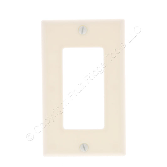 Hubbell WP26LAZ Lt Almond 1-Gang Decorator GFCI Plastic Standard Wallplate Cover